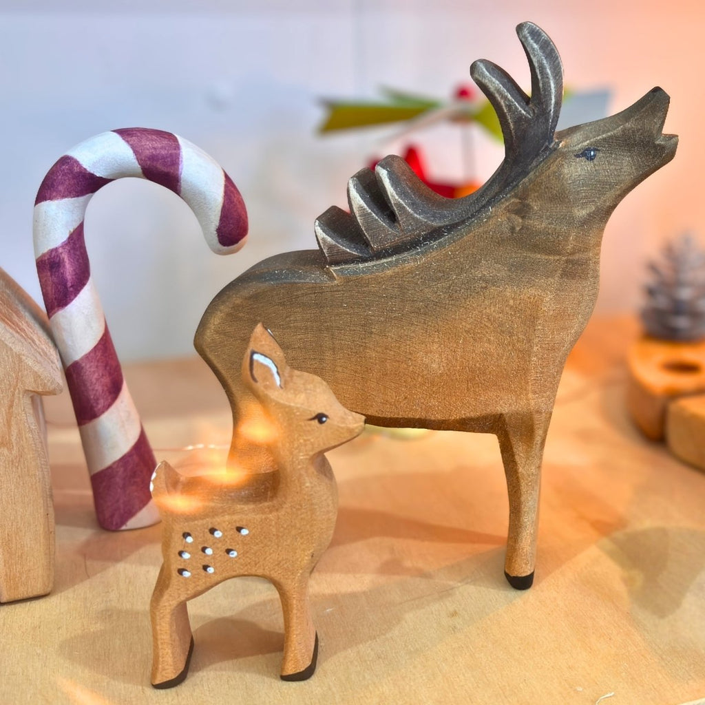Wooden Animal - Deer Fawn - Standing