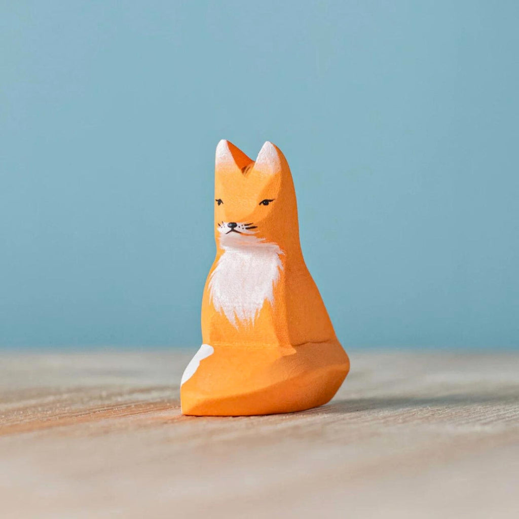 Wooden Animals - Fox Family - Set of 4