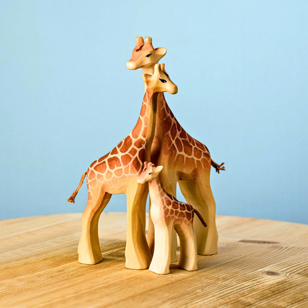Wooden Animal - Giraffe Family - Set of 3