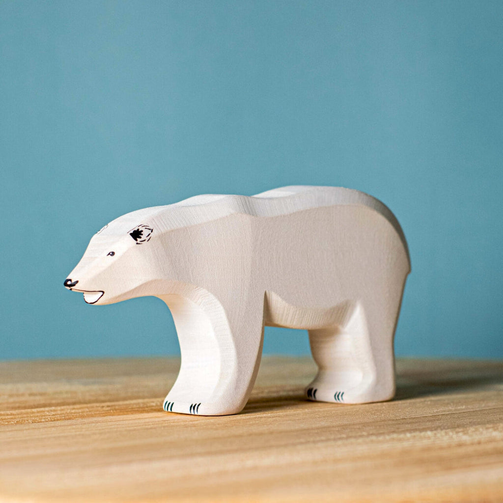 Wooden Animals - Polar Bears & Ice Floe - Set of 4