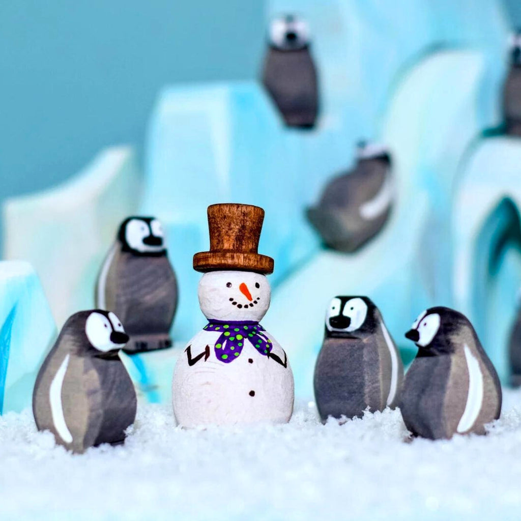 Wooden Bird - Emperor Penguin Chick