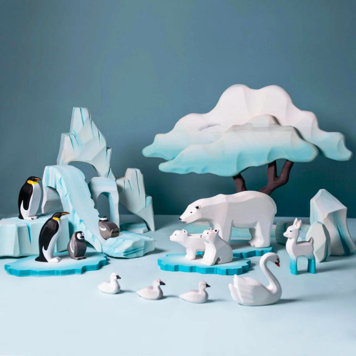 Wooden Polar Display Base - Ice Floe