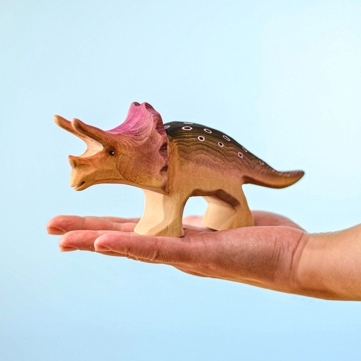 Wooden Dinosaurs - Triceratops - Set of 2