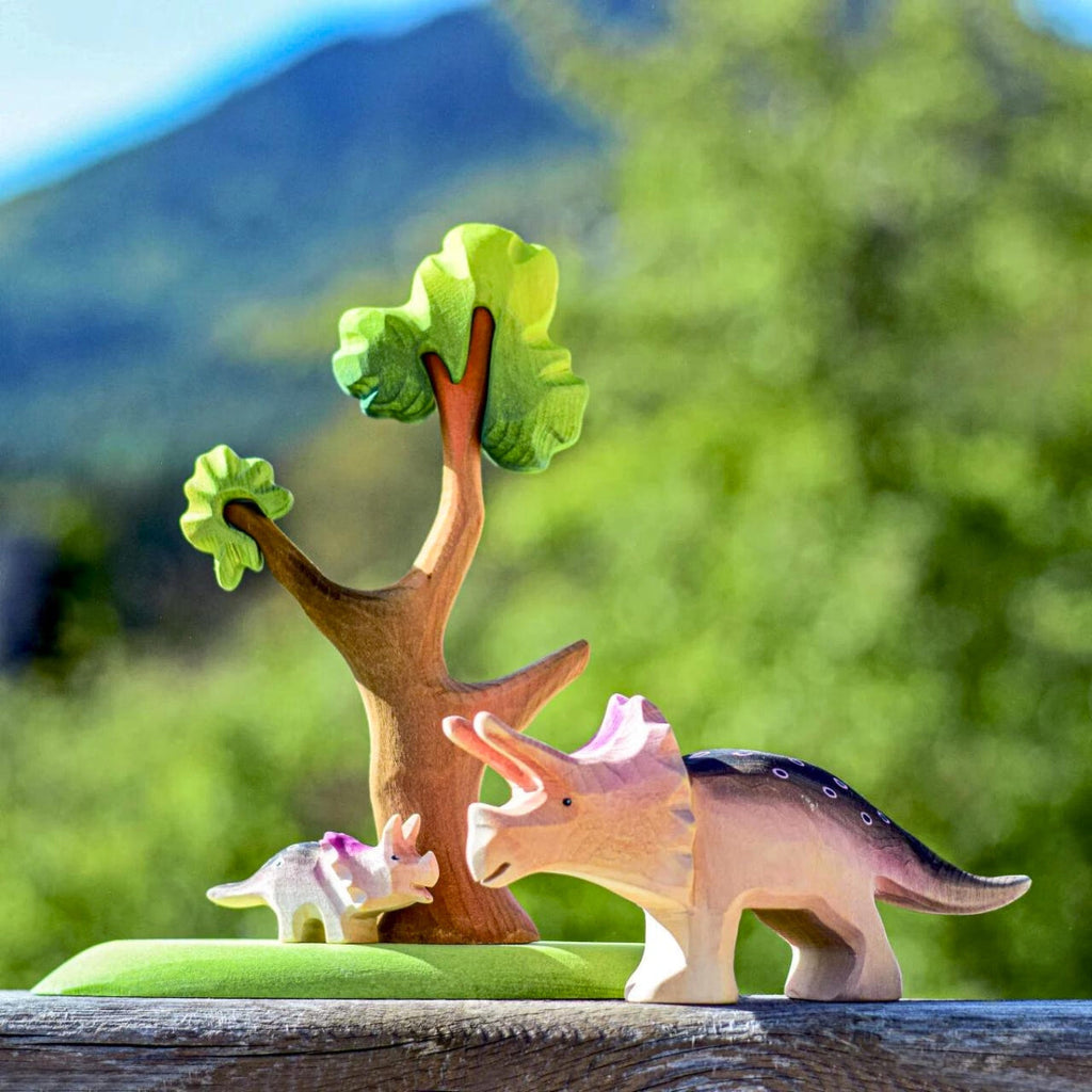 Wooden Dinosaurs - Triceratops - Set of 2
