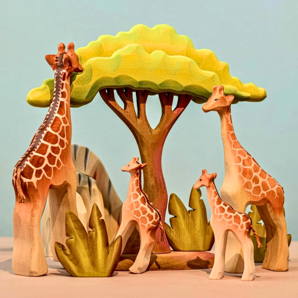 Wooden Animal - Giraffe Family - Set of 3