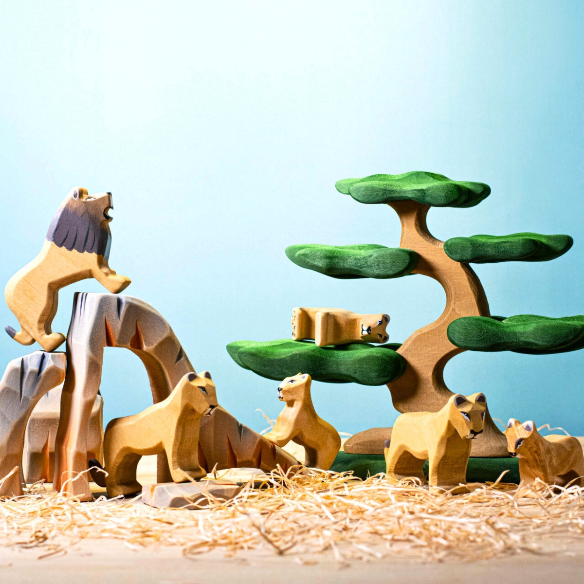 Wooden Animal - Lion Cub